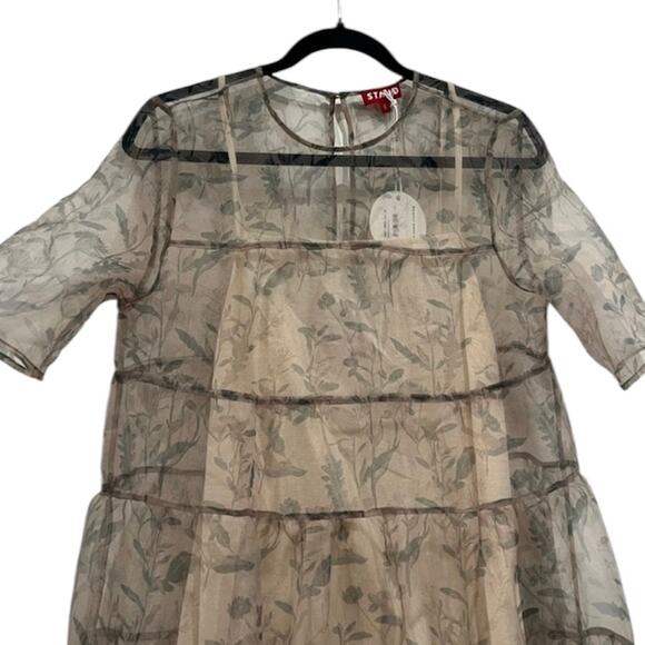 NEW NWT STAUD Hyacinth Organza Maxi Dress - Picture 3 of 7